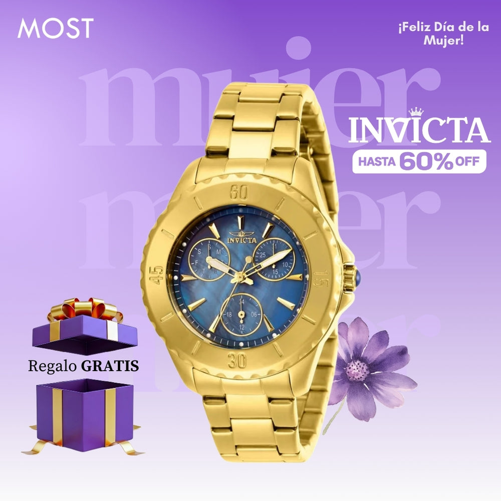 Reloj Invicta Angel 29109 Mujer Acero Dorado