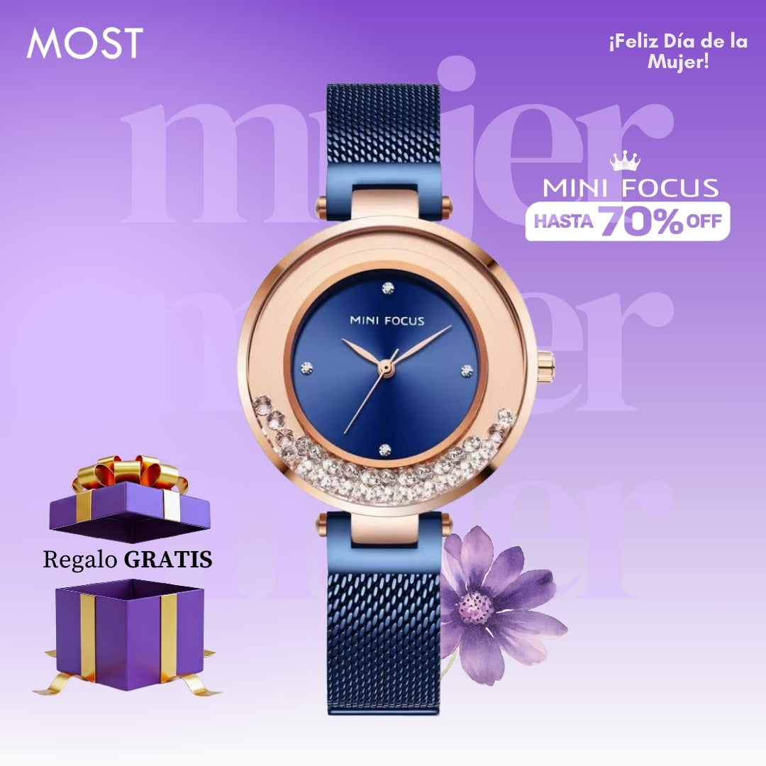 Reloj Minifocus MIN-M-14 Mujer Acero Azul