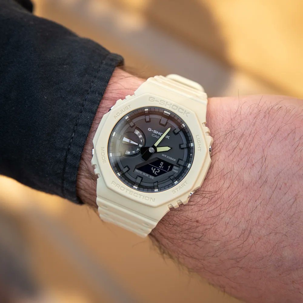 RELOJ G-SHOCK OCTAGONAL BEIGE G-S-179