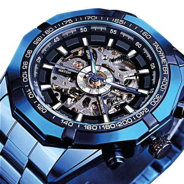 RELOJ FORSINING AUTOMÁTICO ACERO AZUL FOR-6