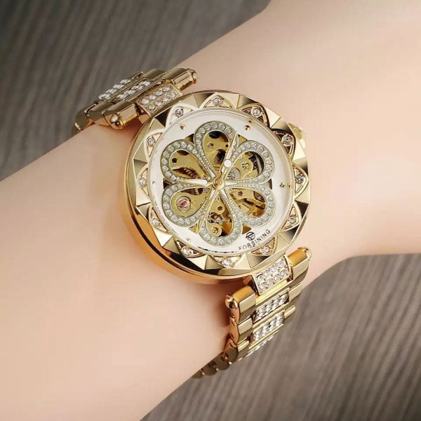 RELOJ FORSINING ACERO DORADO FOR-M-1