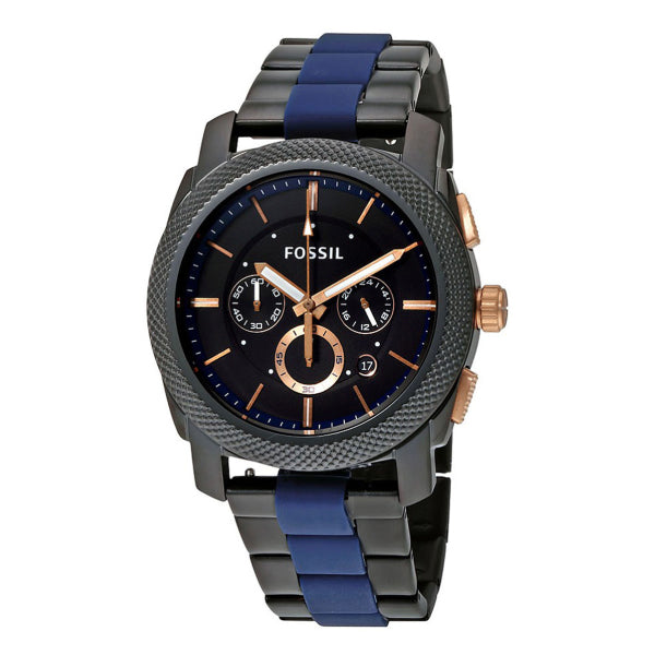 RELOJ FOSSIL ACERO GRIS-AZUL FS5164 FOS-10