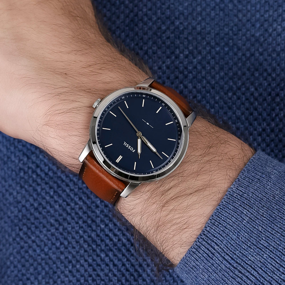 Reloj Fossil Minimalist Slim FS5304 Hombre Cuero Marrón