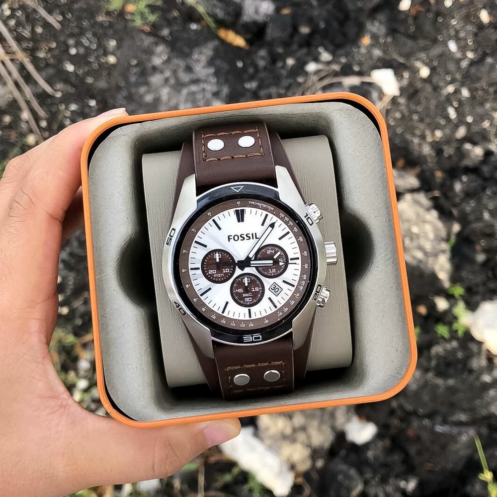 Reloj Fossil Coachman CH2565 Hombre Cuero Marrón