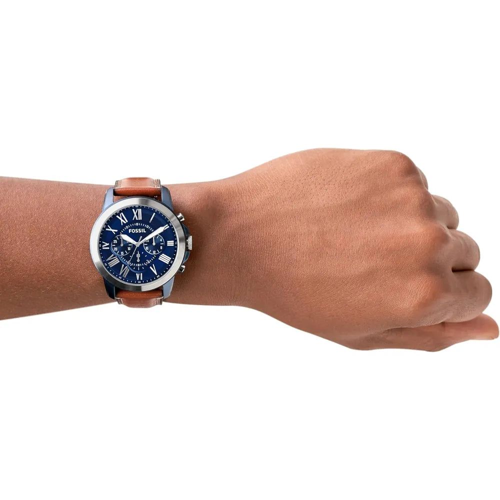 Reloj Fossil Grant FS5151 Hombre Cuero Marrón | FOS-20