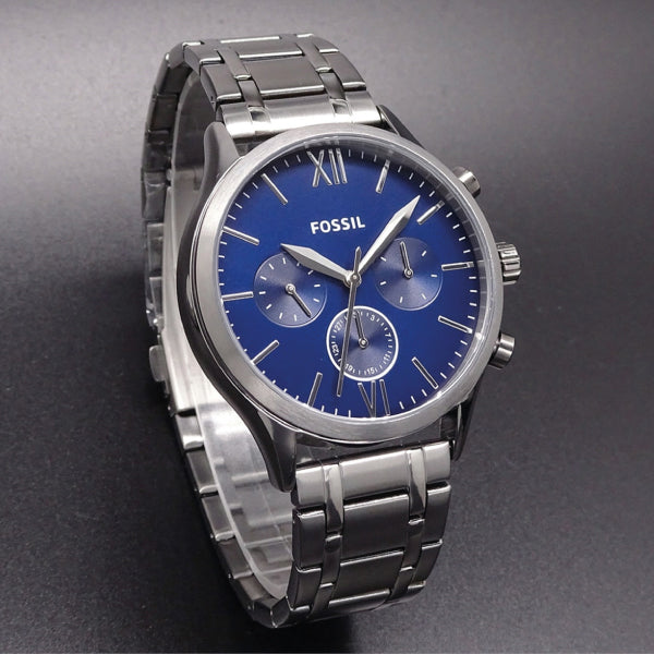 RELOJ FOSSIL ACERO GRIS CON AZUL BQ2401 FOS-33