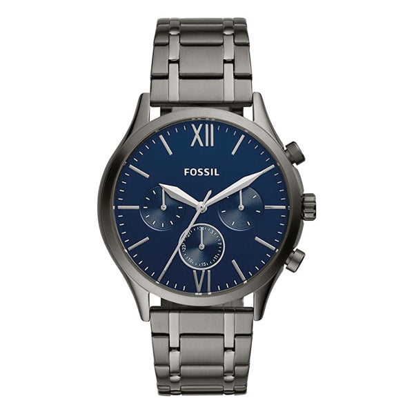 RELOJ FOSSIL ACERO GRIS CON AZUL BQ2401 FOS-33