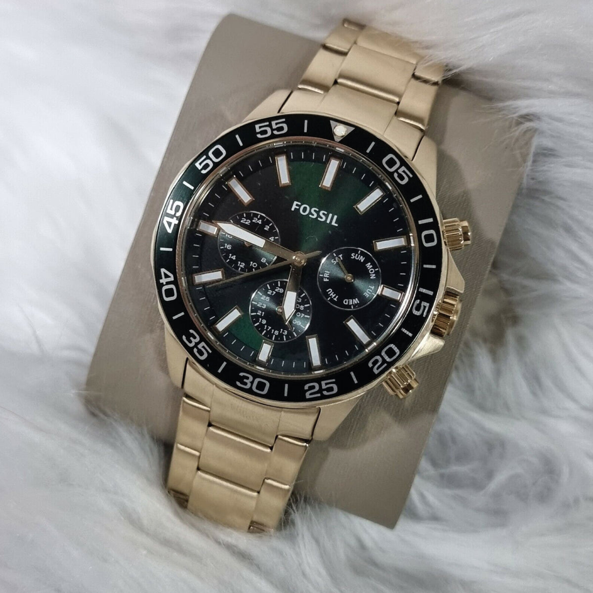 RELOJ FOSSIL DORADO CON VERDE BQ2493 FOS-41