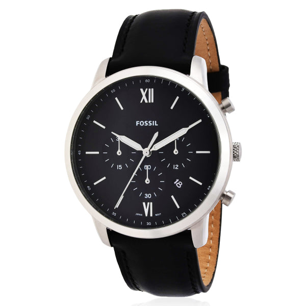 Reloj Fossil Neutra FS5452 Hombre Cuero Negro
