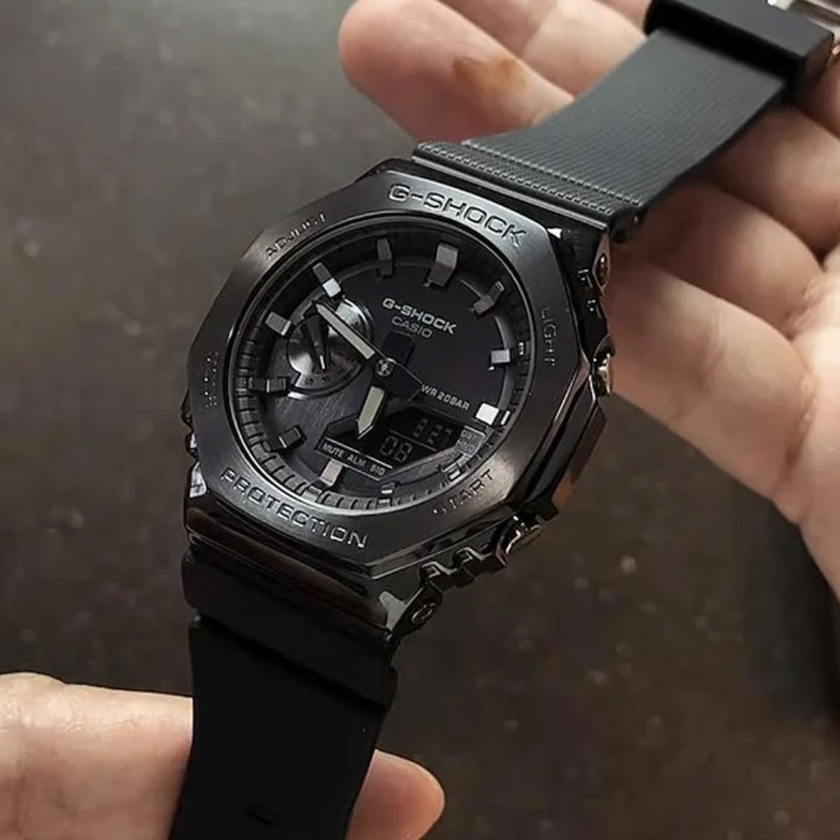 RELOJ G-SHOCK OCTAGONAL STEEL NEGRO G-S-161