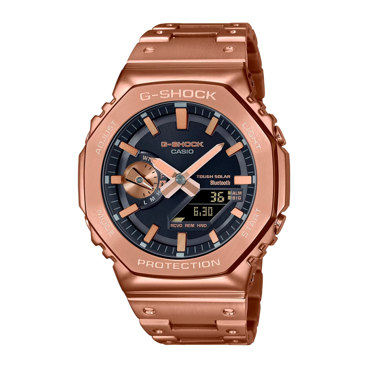 RELOJ G-SHOCK ORO ROSA G-S-222