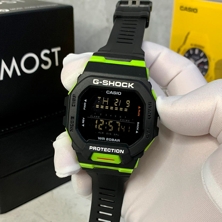 RELOJ G-SHOCK NEGRO CON VERDE G-S-249