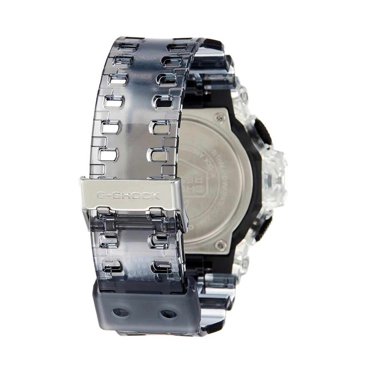 RELOJ G-SHOCK TRANSPARENTE CON NEGRO G-S-30