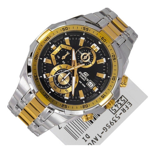 RELOJ EDIFICE PLATEADO DORADO G-S-109