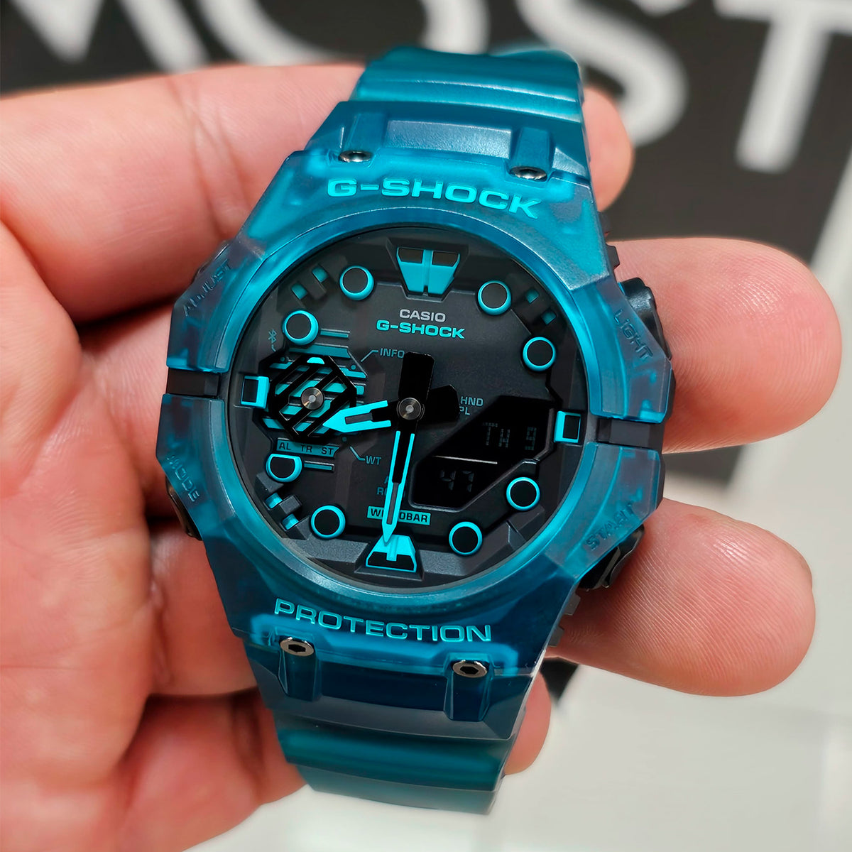 RELOJ G-SHOCK VERDE TRANSLÚCIDO GA-B001G-2A G-SK-110