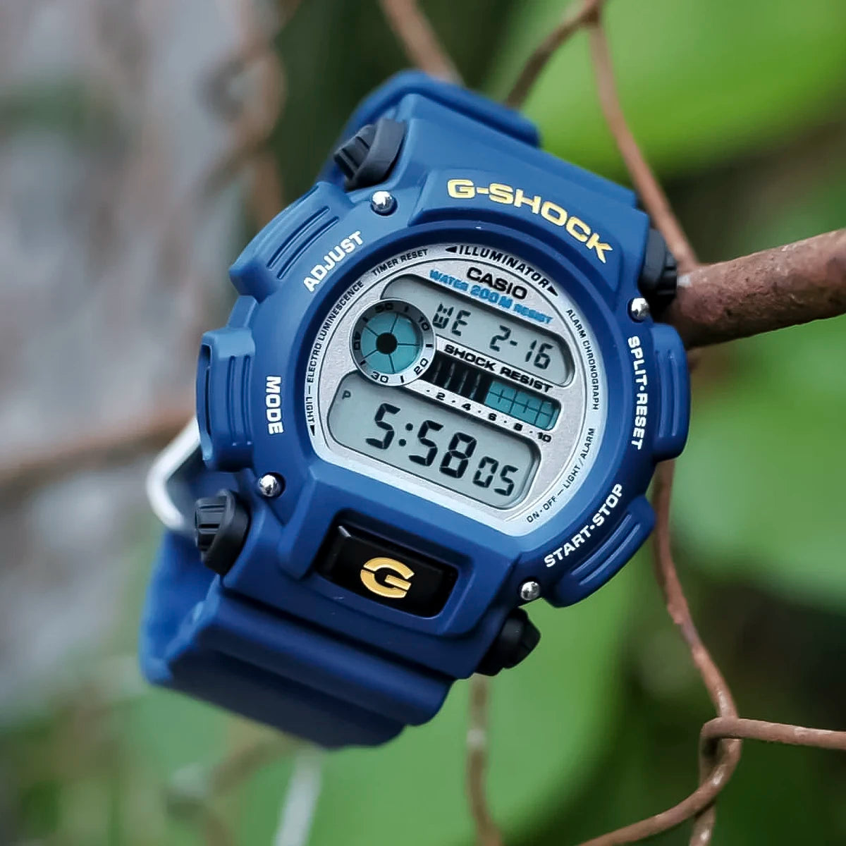 RELOJ G-SHOCK AZUL CON GRIS DW-9052-2VDR G-SK-116