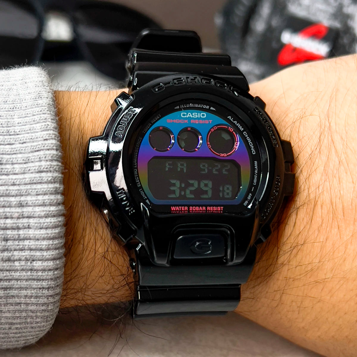 RELOJ G-SHOCK NEGRO DW-6900RGB-1 G-SK-119