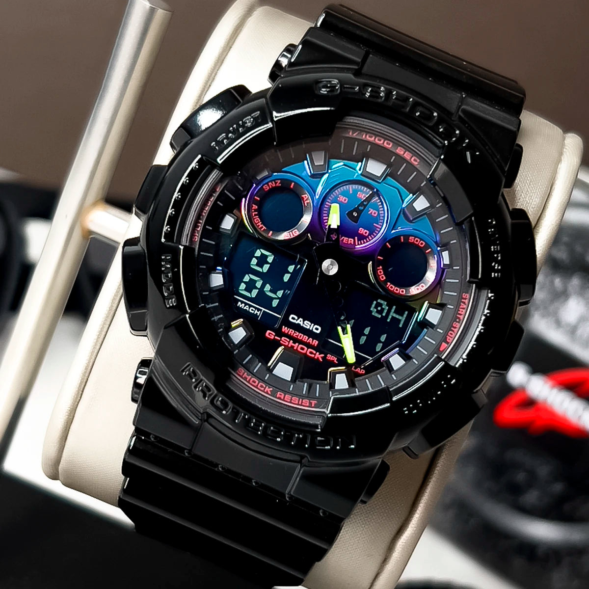 RELOJ G-SHOCK NEGRO GA-100RGB-1A G-SK-120