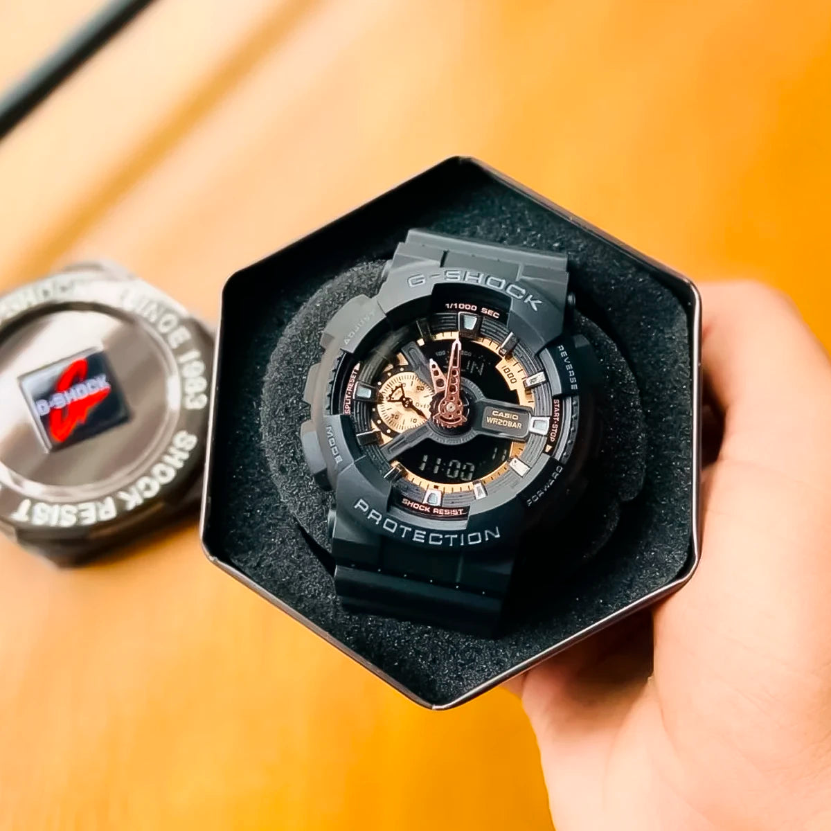 RELOJ G-SHOCK NEGRO GA-110RG-1A G-SK-121