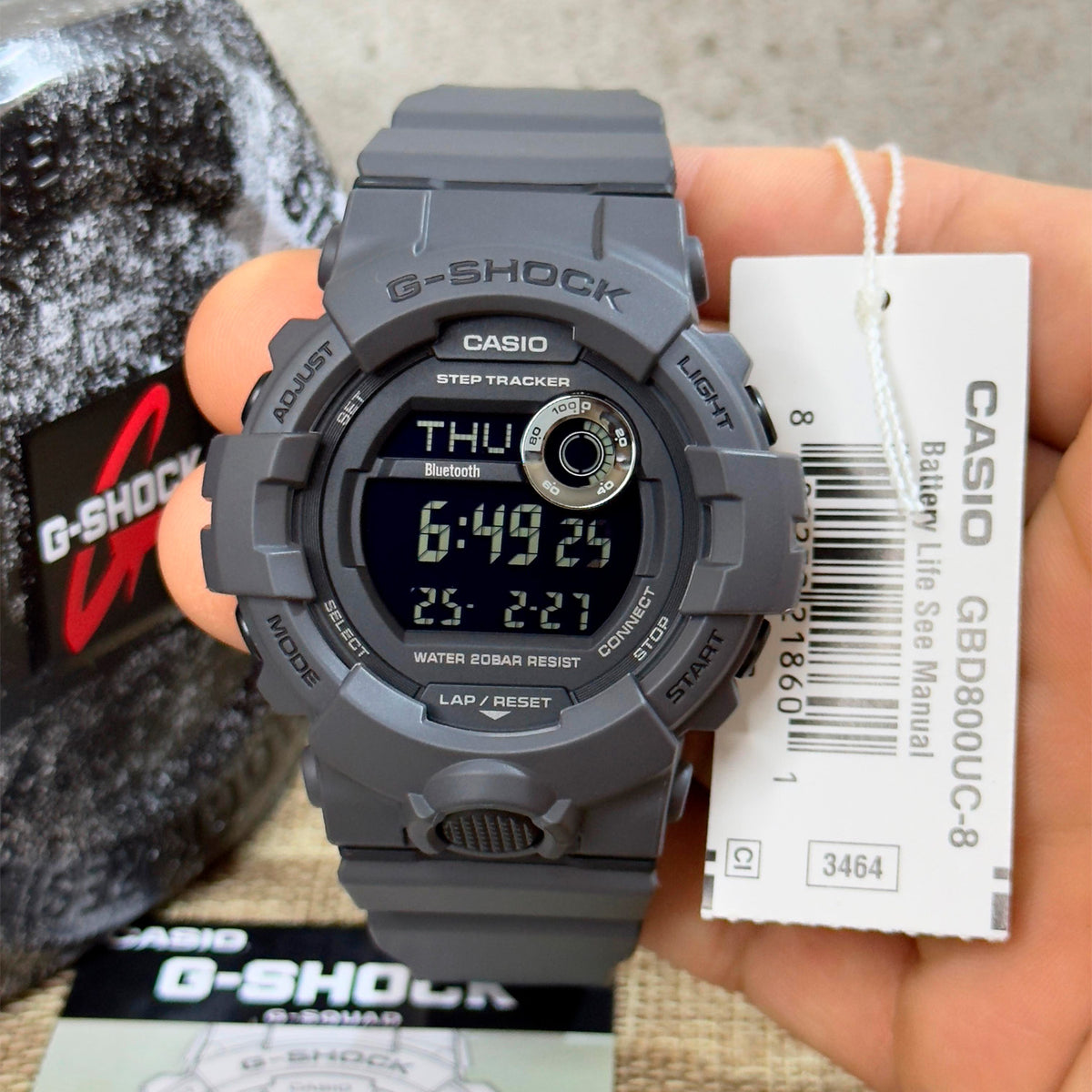 RELOJ G-SHOCK NEGRO GBD800UC-8 G-SK-131