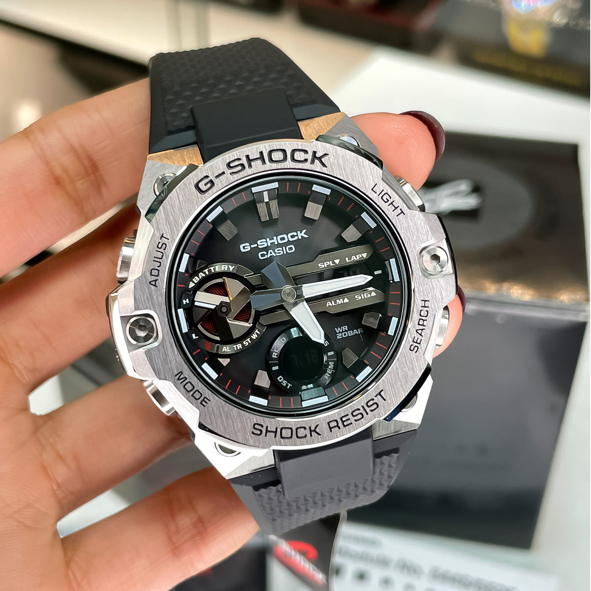 RELOJ G-SHOCK ACERO GST-B400-1ACR G-SK-140