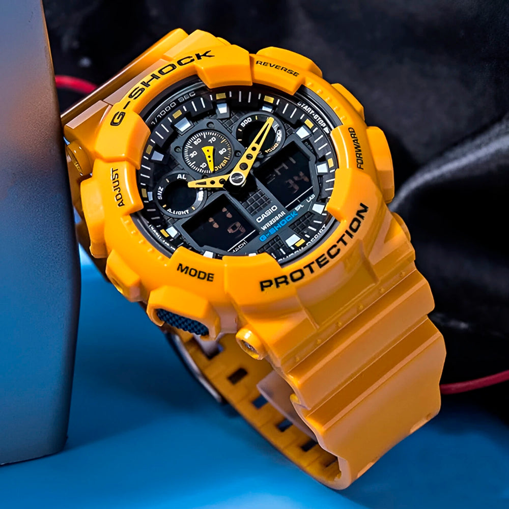 Reloj G-Shock GA-100A-9AD Hombre Resina Amarillo