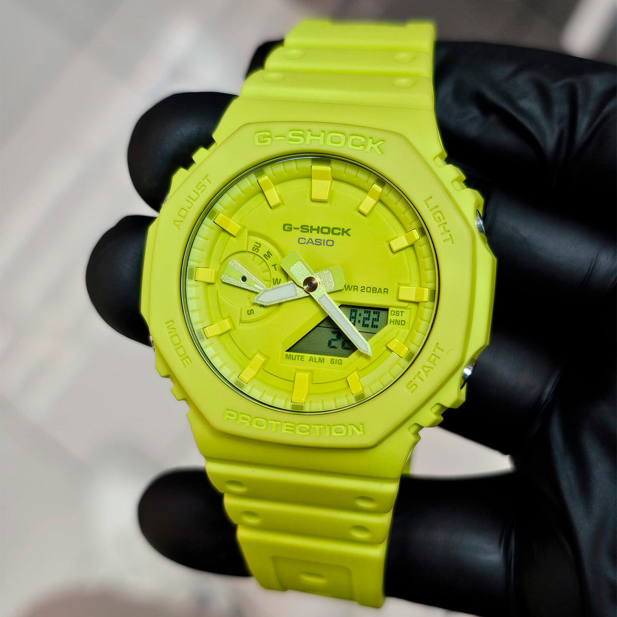 RELOJ G-SHOCK AMARILLO GA-2100-9A9 G-SK-154