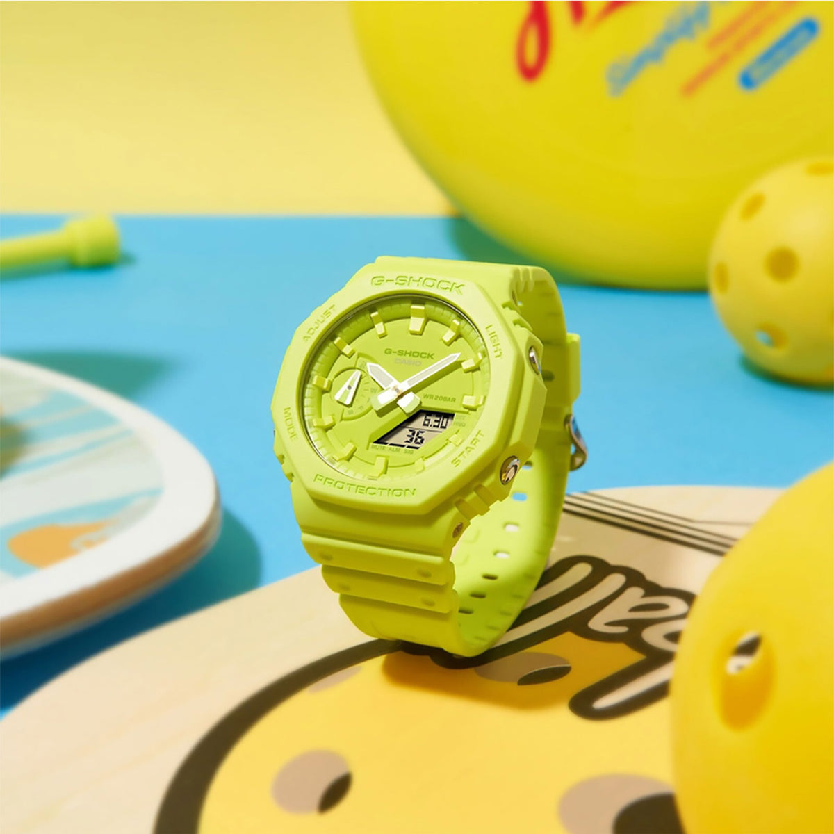 RELOJ G-SHOCK AMARILLO GA-2100-9A9 G-SK-154