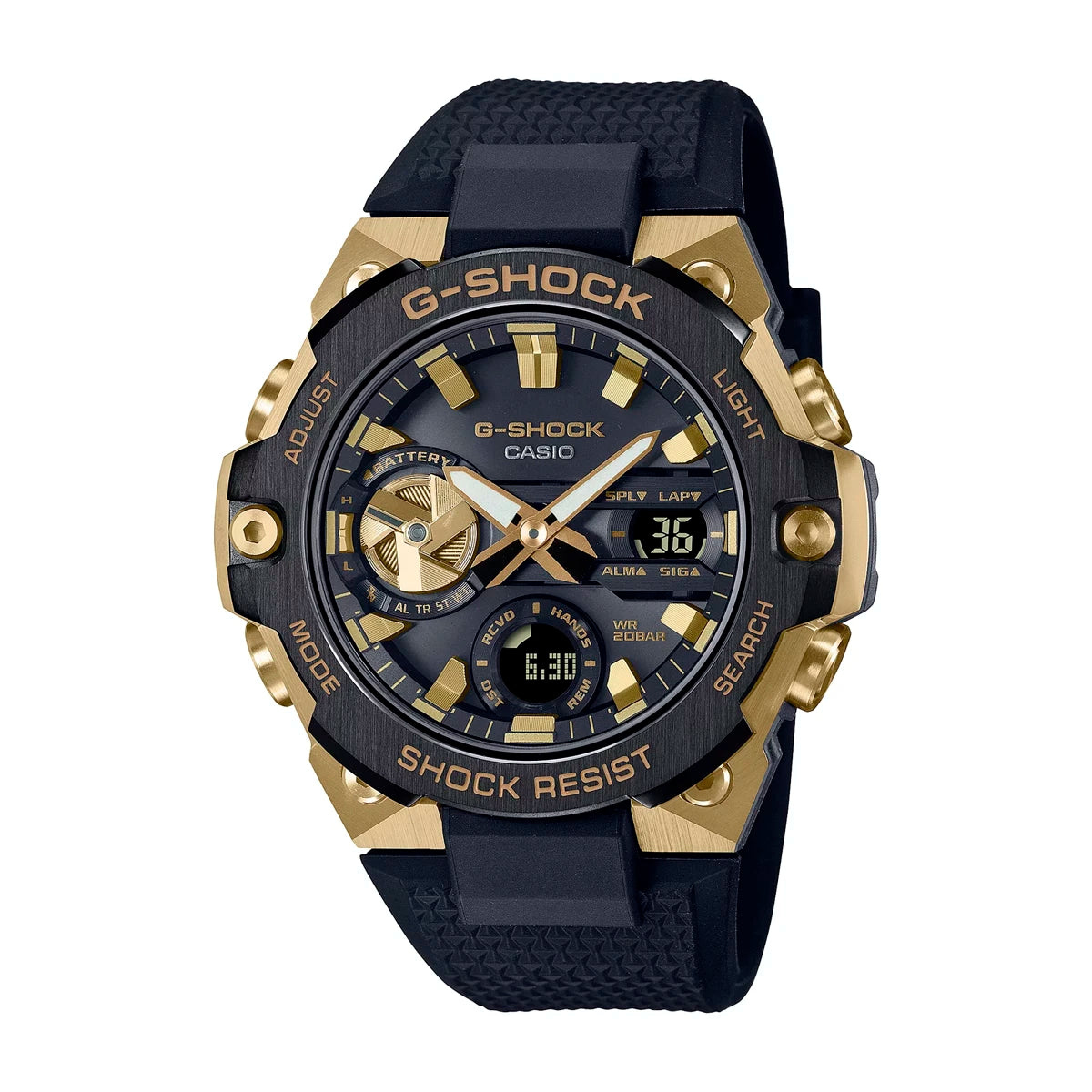 RELOJ G-SHOCK NEGRO - DORADO GST-B400GB-1A9 G-SK-155