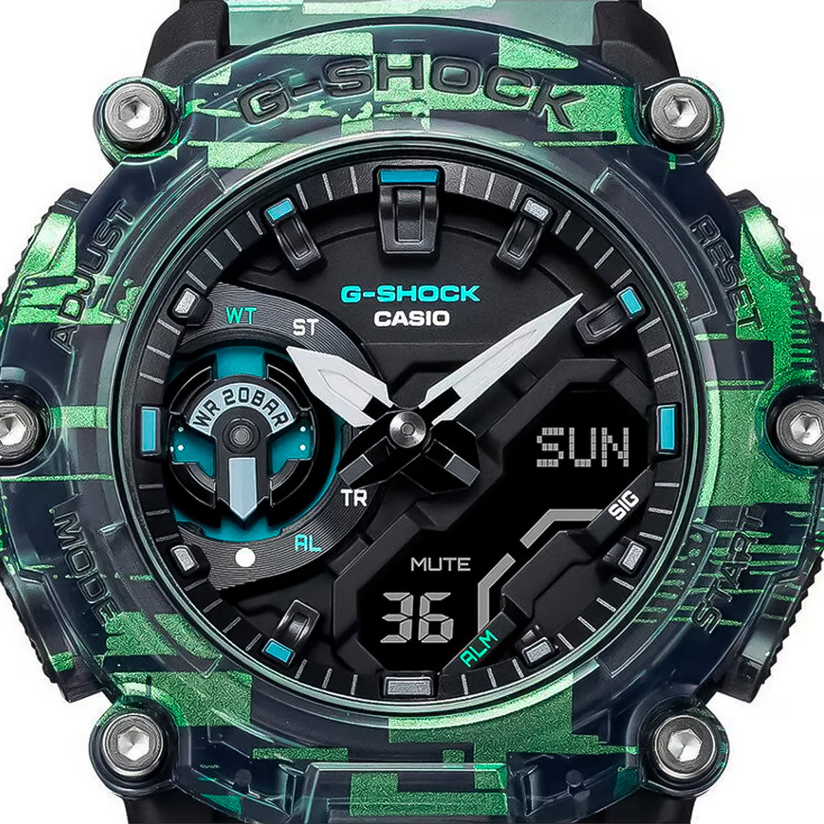 RELOJ G-SHOCK TRASLÚCIDO GA-2200NN-1A G-SK-156