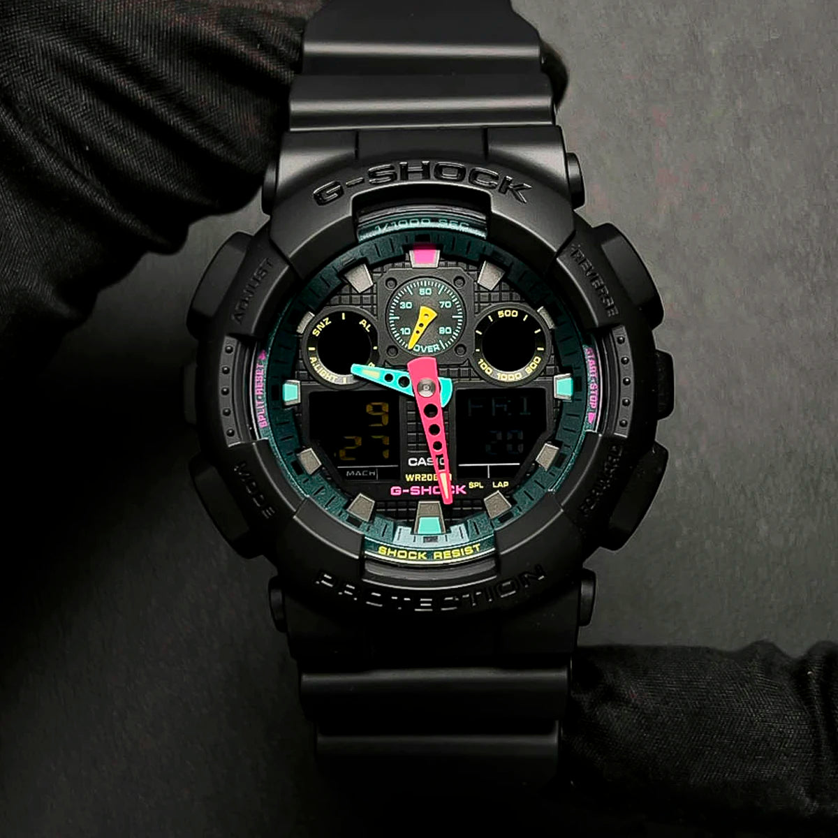 RELOJ G-SHOCK NEGRO GA-100MF-1A G-SK-165