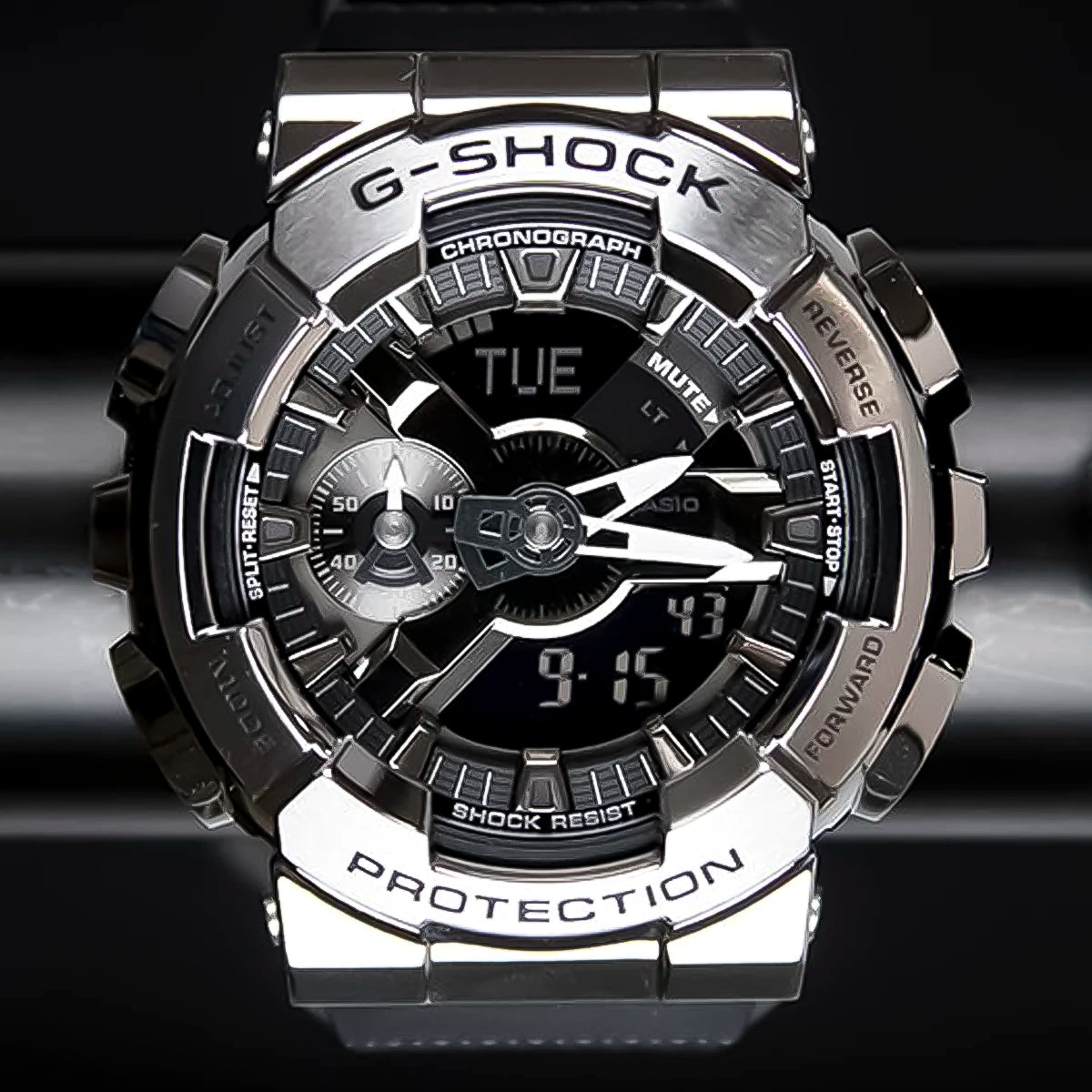 RELOJ G-SHOCK PLATEADO GM-110-1ACR G-SK-166