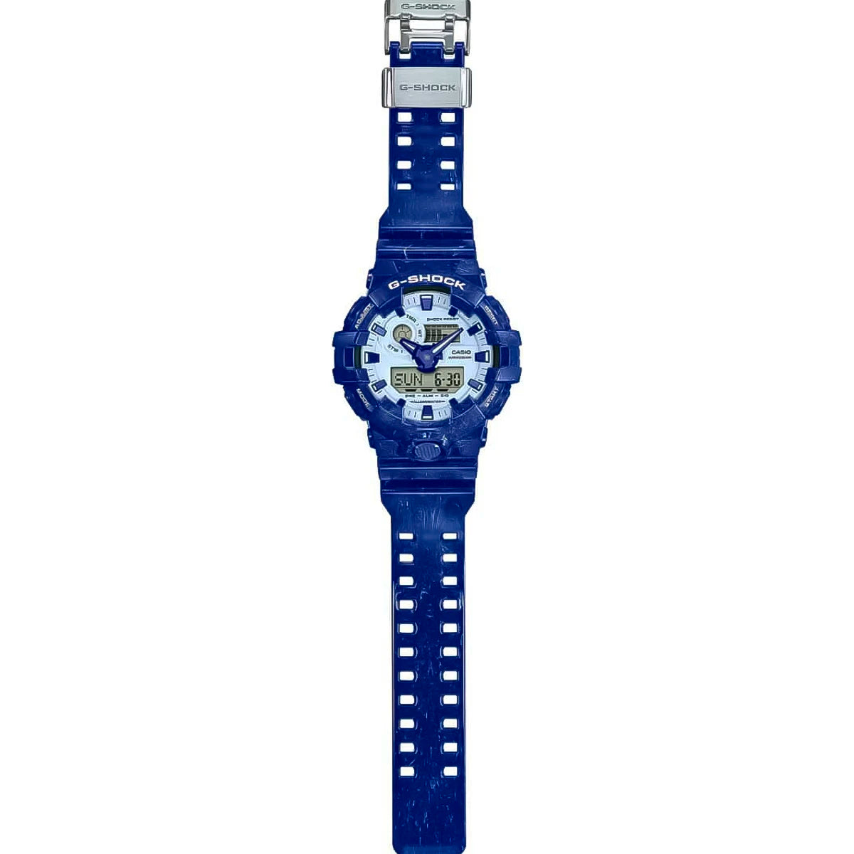 RELOJ G-SHOCK AZUL GA-110BWP-2A G-SK-168