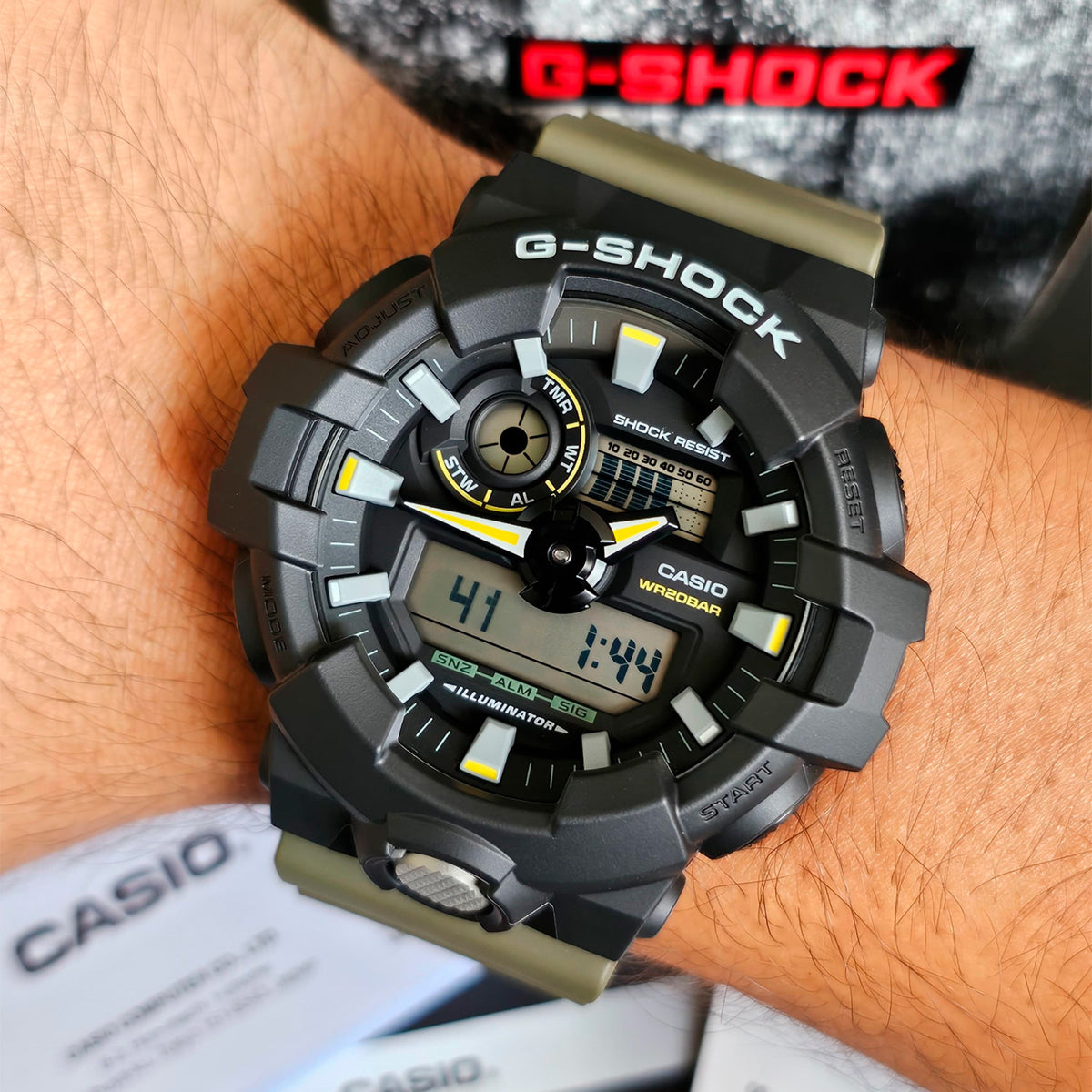 RELOJ G-SHOCK VERDE GA-710TU-1A3 G-SK-174