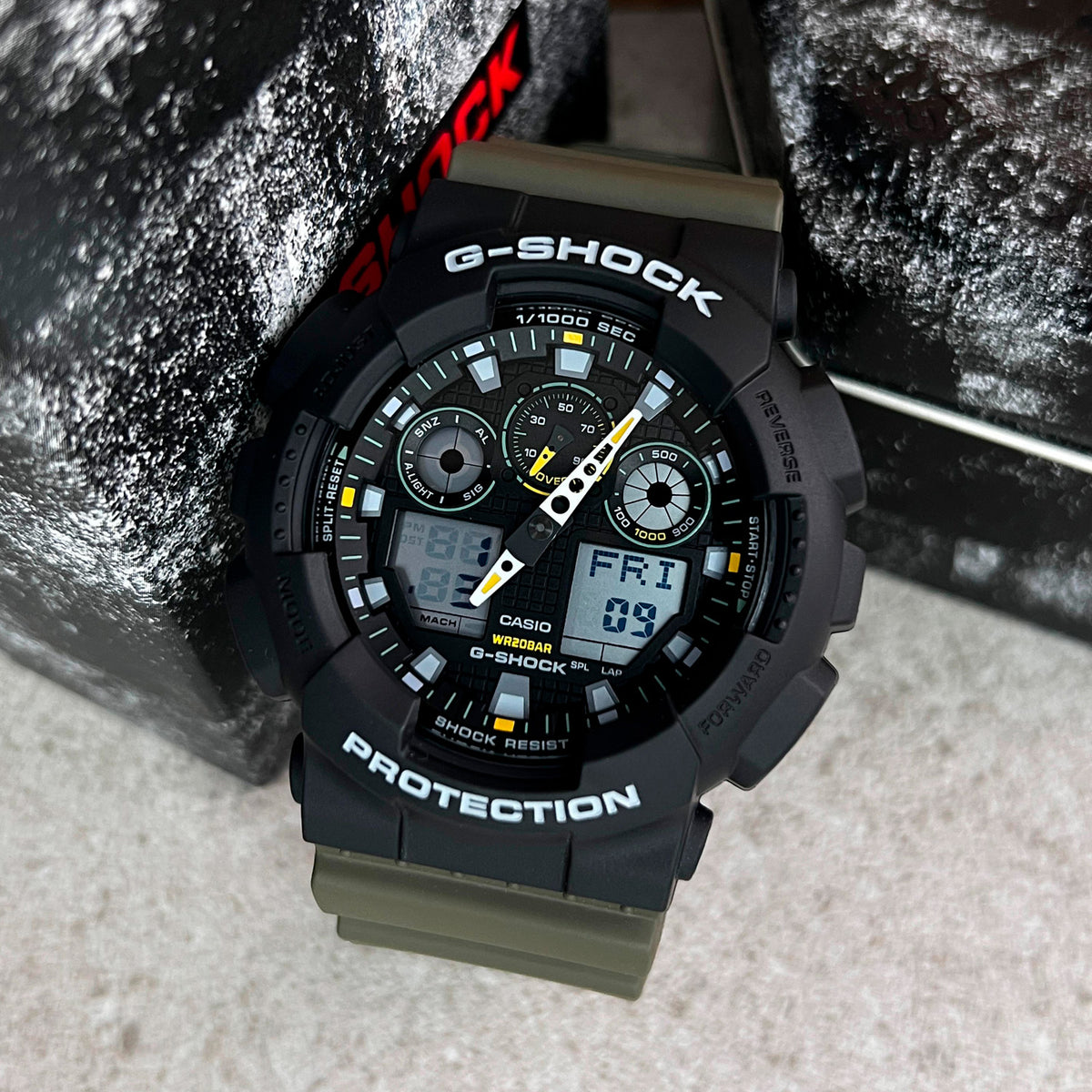 RELOJ G-SHOCK NEGRO GA-100TU-1A3 G-SK-178