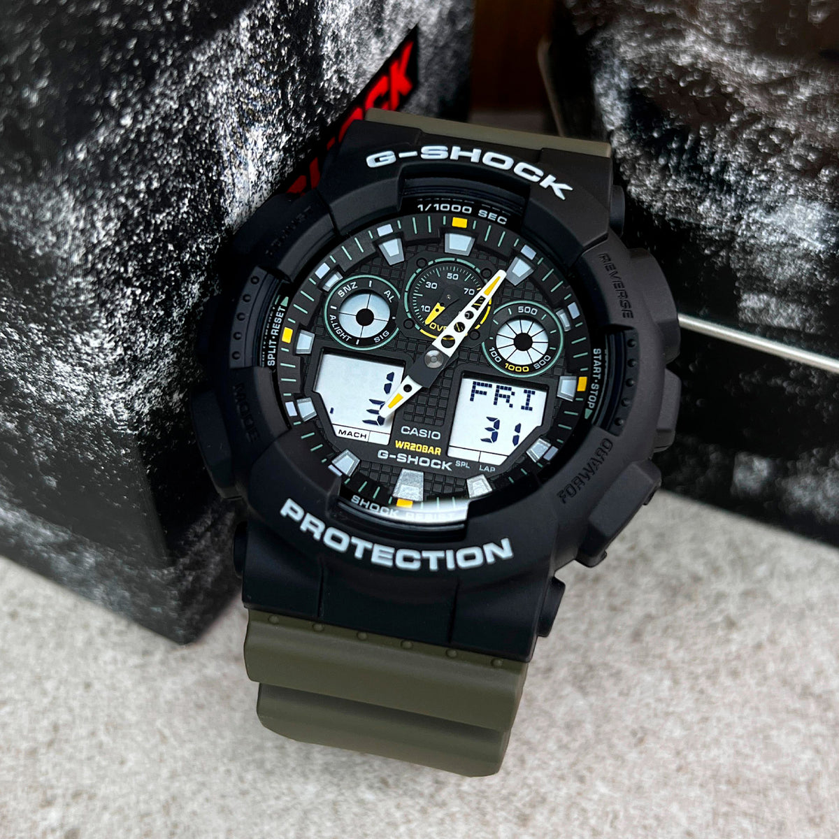 RELOJ G-SHOCK NEGRO GA-100TU-1A3 G-SK-178