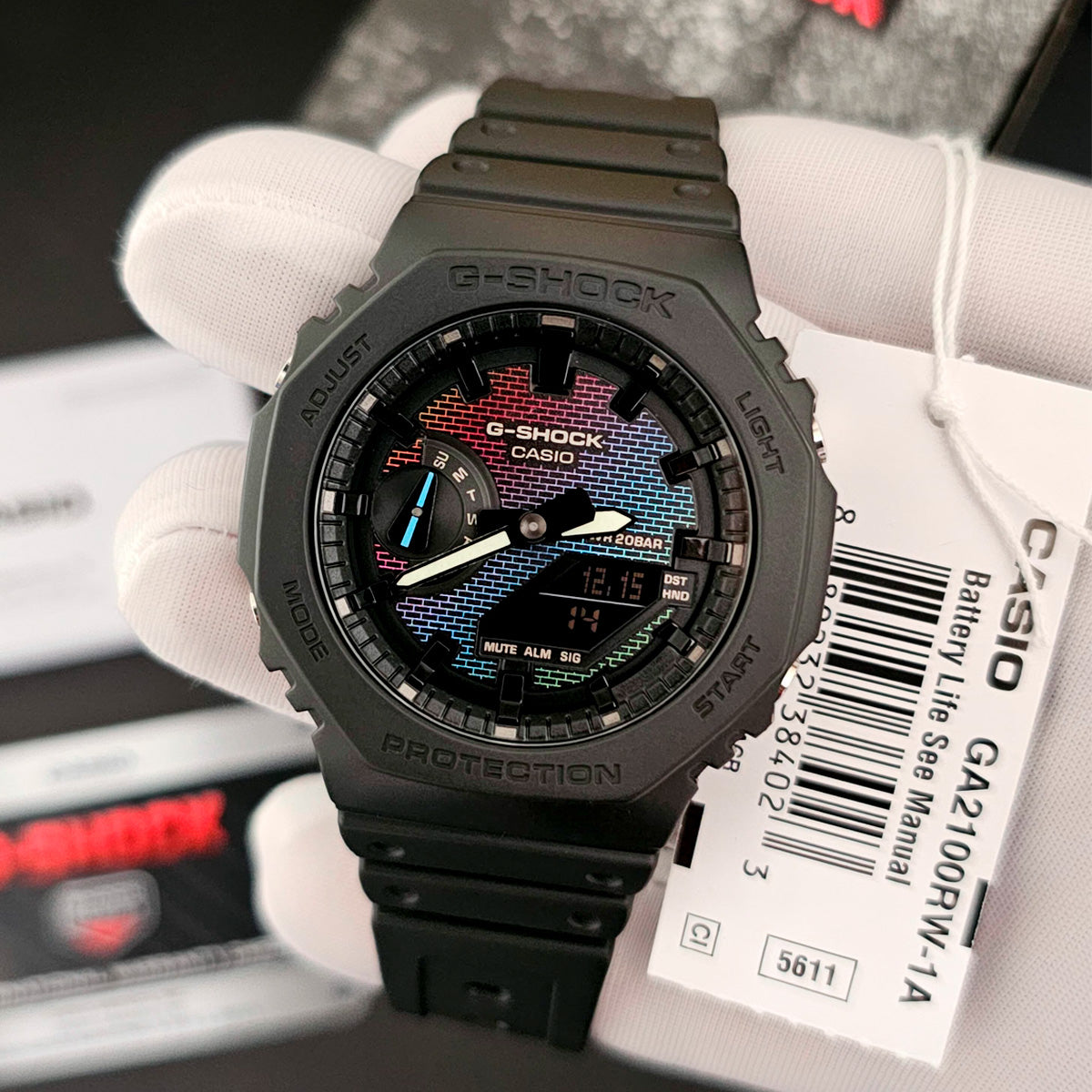 RELOJ G-SHOCK NEGRO GA-2100RW-1ACR G-SK-181