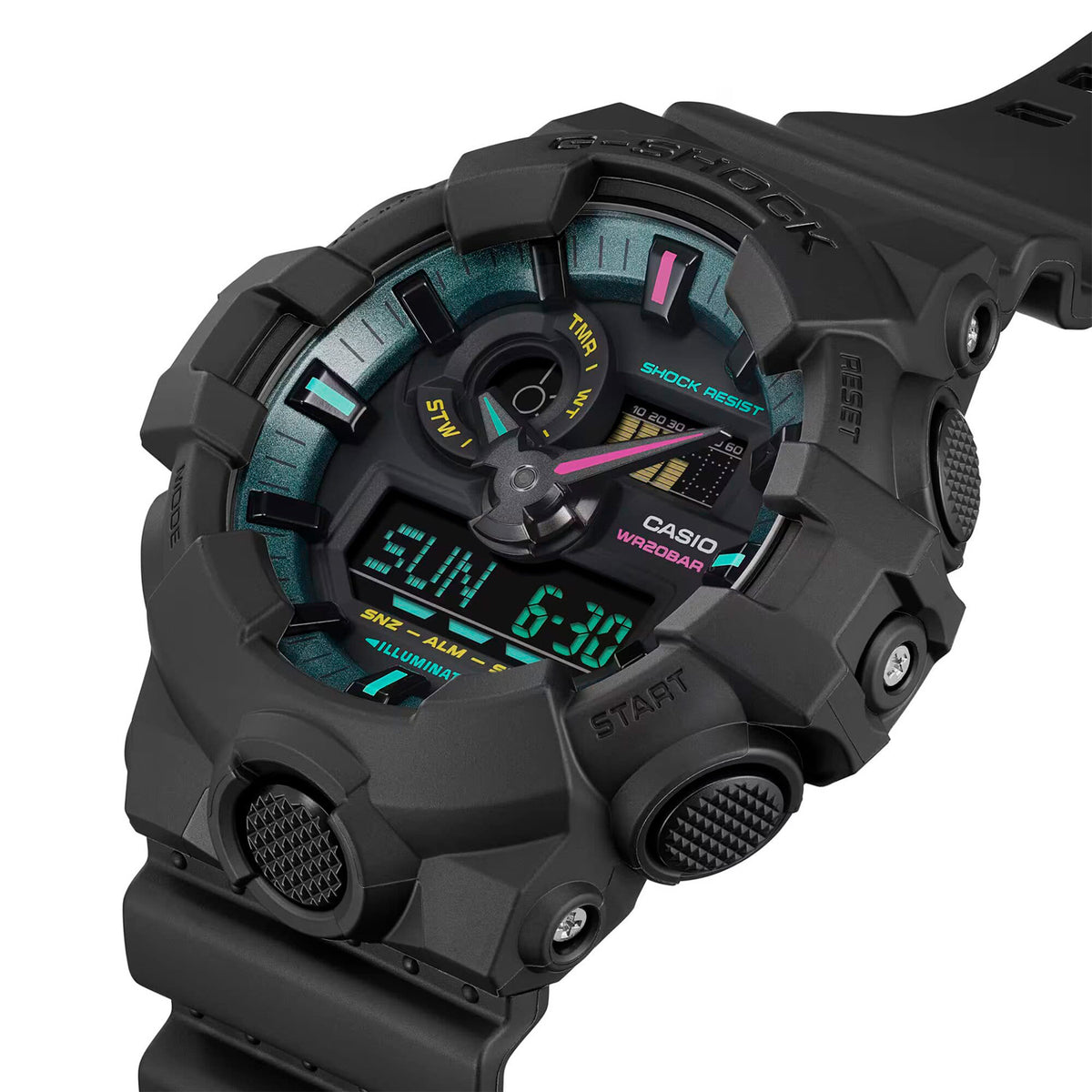 RELOJ G-SHOCK NEGRO GA-700MF-1A G-SK-183