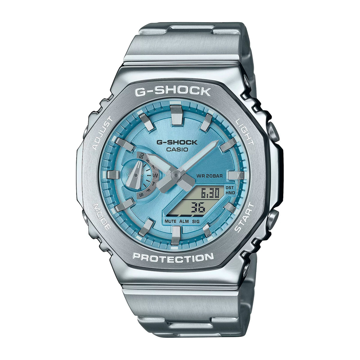 RELOJ G-SHOCK PLATEADO GM-2110D-2A G-SK-184