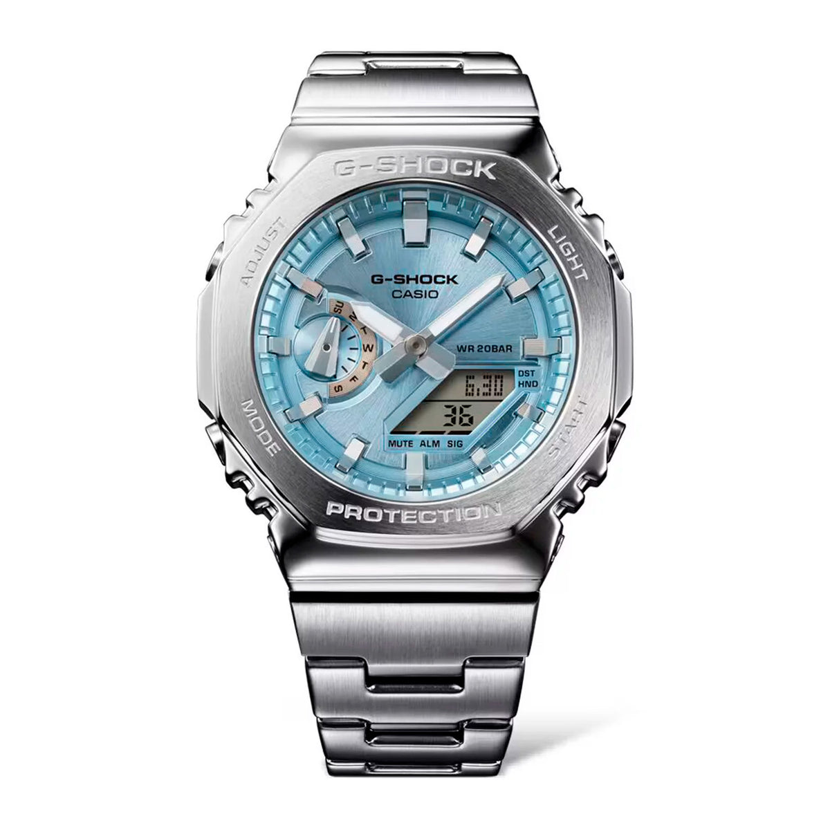 RELOJ G-SHOCK PLATEADO GM-2110D-2A G-SK-184