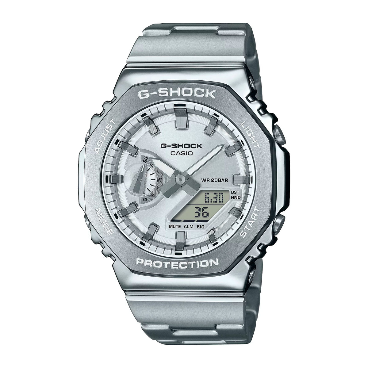 RELOJ G-SHOCK PLATEADO GM-2110D-7A G-SK-185