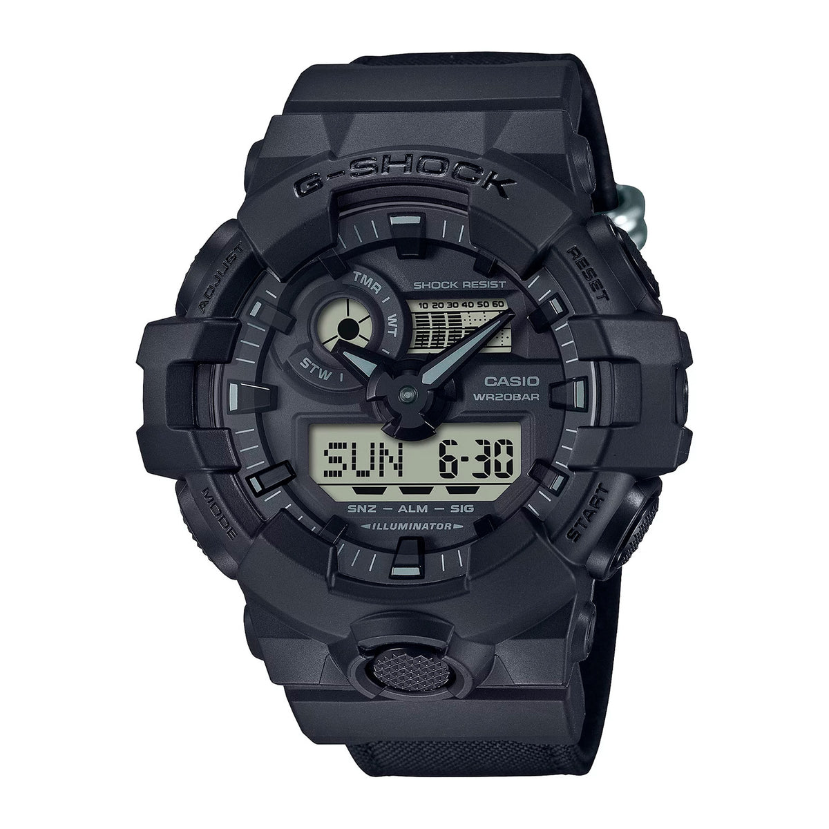 RELOJ G-SHOCK NEGRO GA-700BCE-1A G-SK-190