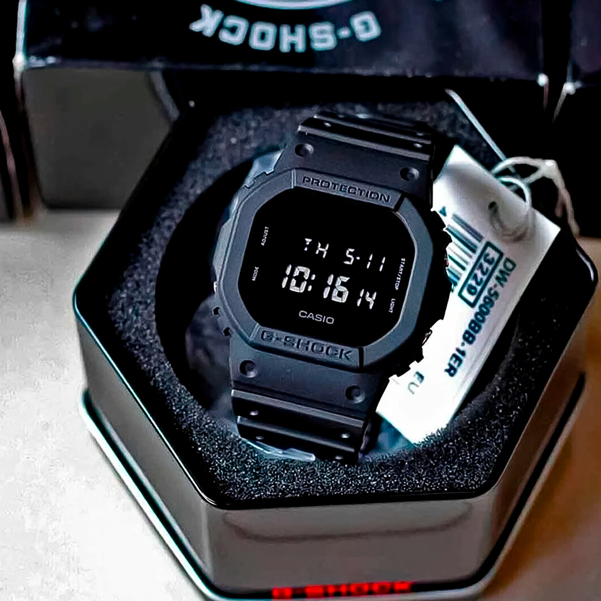 RELOJ G-SHOCK NEGRO MATE DW-5600BB-1D G-SK-27