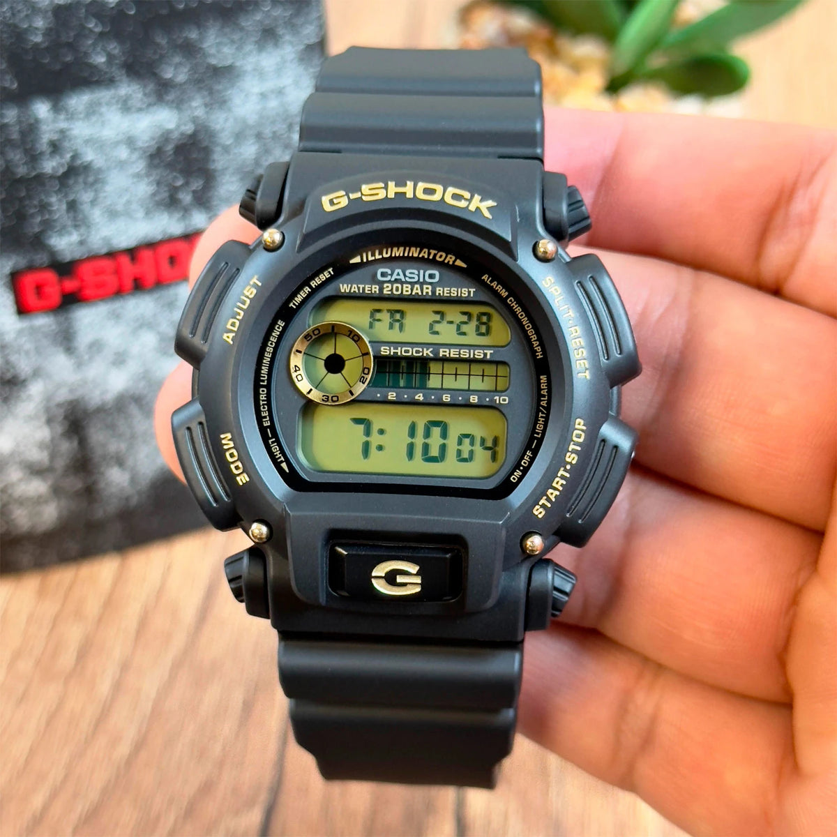 RELOJ G-SHOCK NEGRO DW-9052GBX G-SK-33