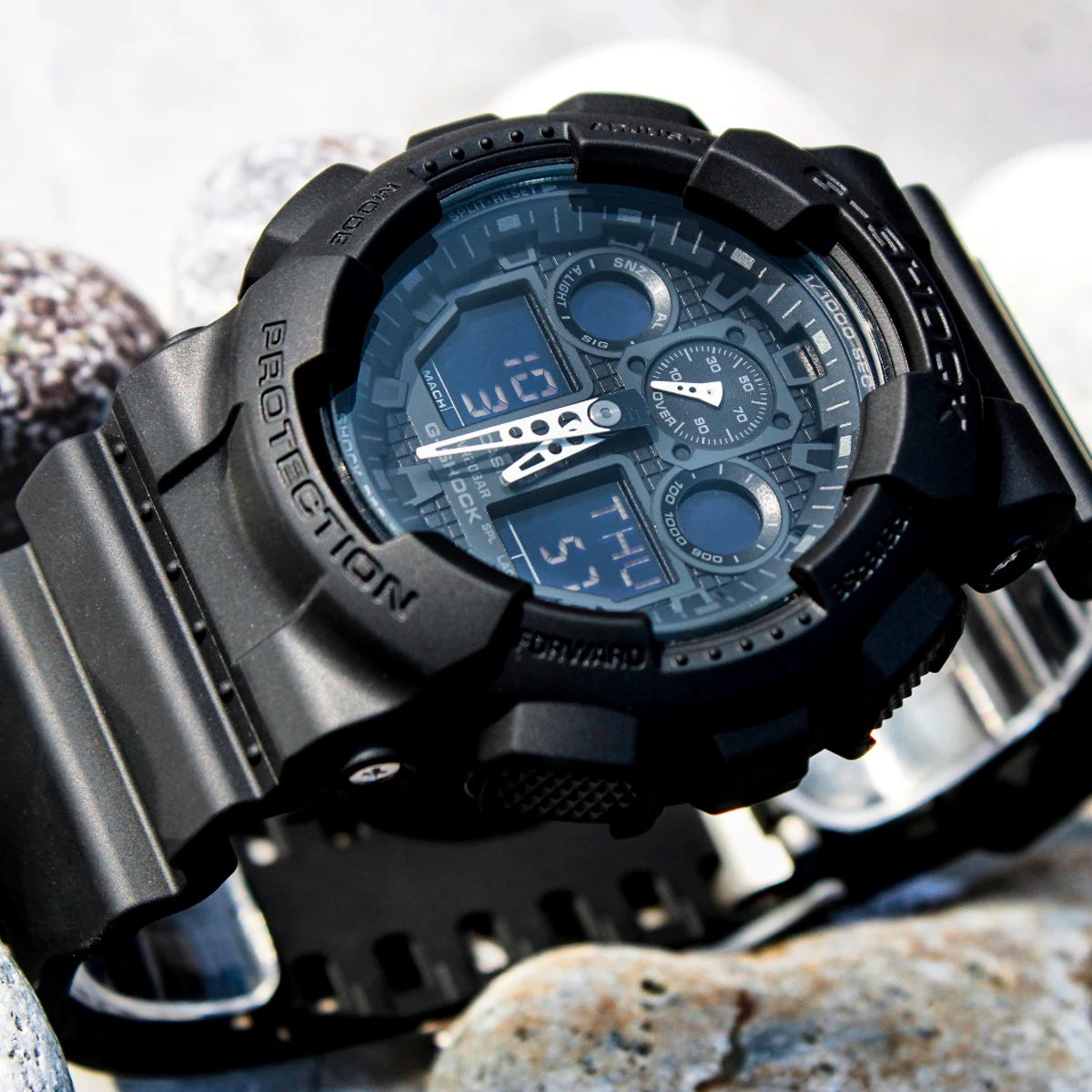 RELOJ G-SHOCK NEGRO GA-100-1A1 G-SK-3