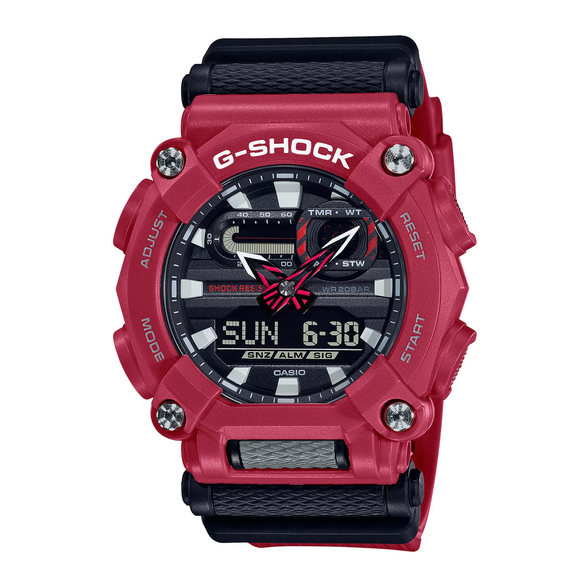 RELOJ G-SHOCK ROJO CON NEGRO GA-900-4A G-SK-7