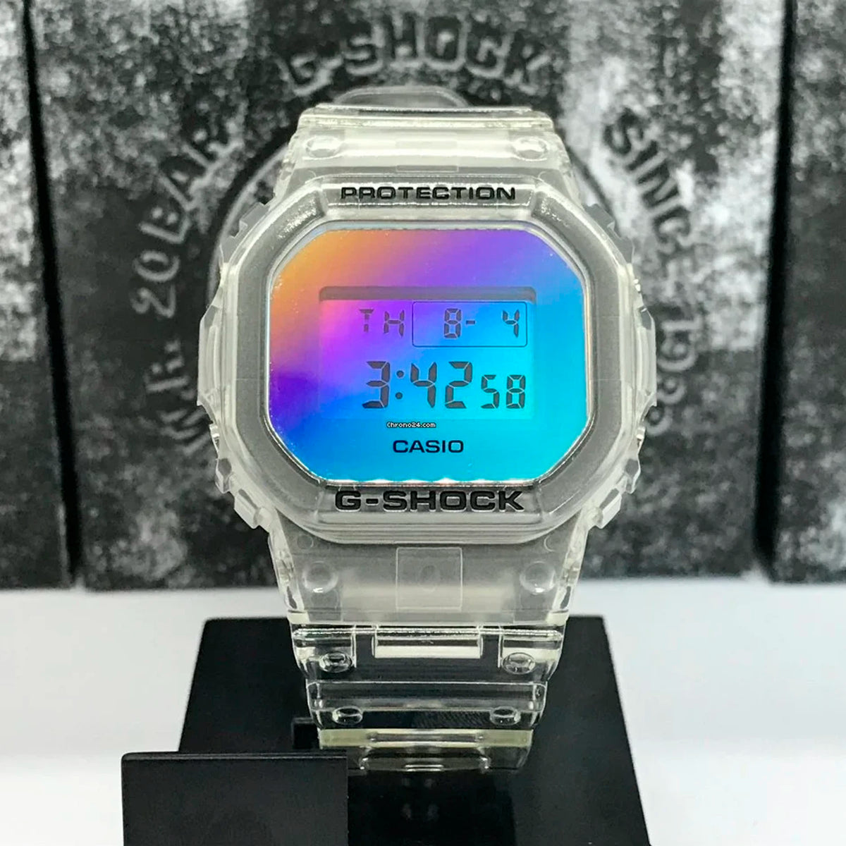 RELOJ G-SHOCK TRANSPARENTE MULTICOLOR DW-5600SRS-7 G-SK-77