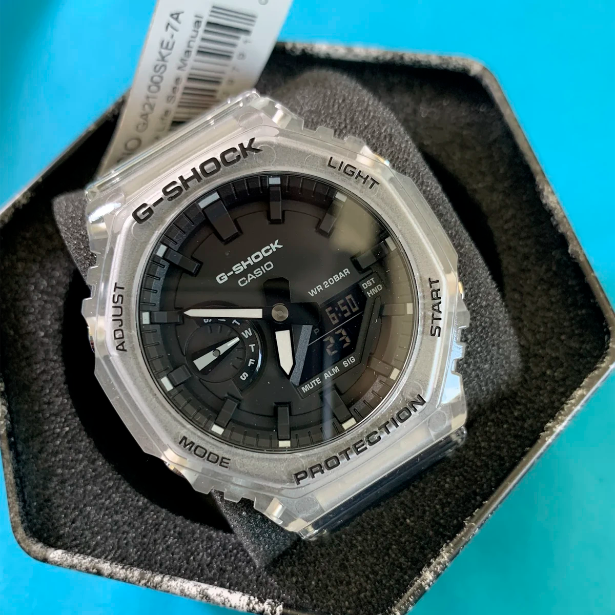 RELOJ G-SHOCK TRANSPARENTE GA-2100SKE-7A G-SK-91