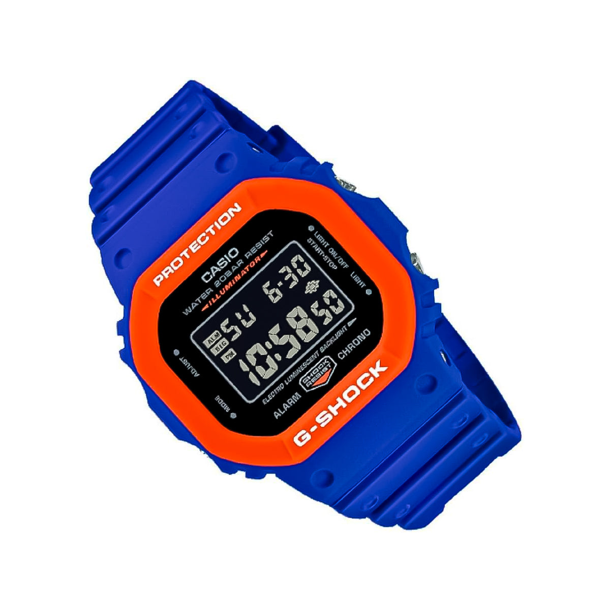 RELOJ G-SHOCK NARANJA CON AZUL DW-5610-SC2 G-SK-99