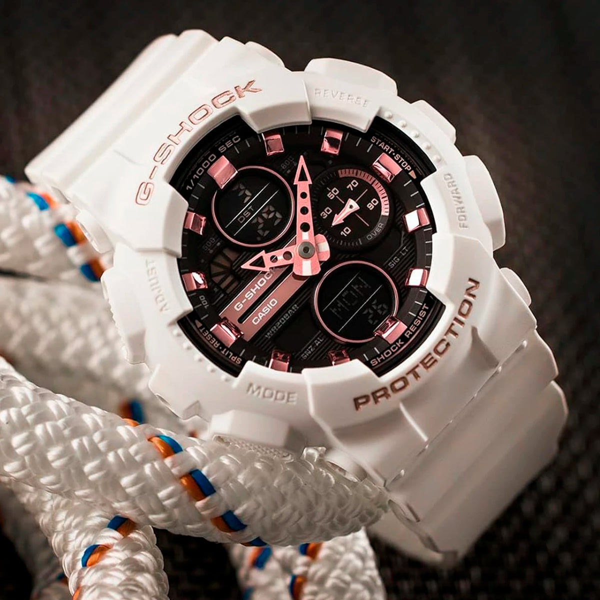 RELOJ BABY-G BLANCO CON NEGRO GMAS-140M-7A G-SK-M-12